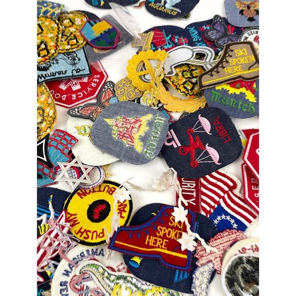 150 PC Assorted Sewing Applique Patches Iron on Sew On NEW Mixed Sequin Crafting - Picture 7 of 16